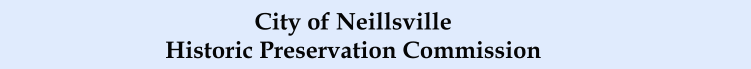 City of Neillsville Historic Preservation Commission